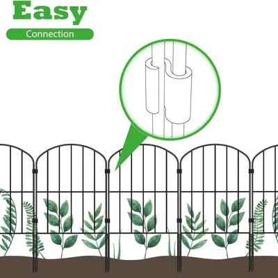 Decorative Stainless Iron Garden Fence, Animal Barrier for Dogs - 4