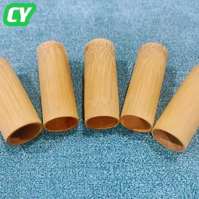 Bamboo jar boiled for cupping therapy and health protection, purple bamboo natural bamboo tube, disposable unpainted charred bamboo jar.