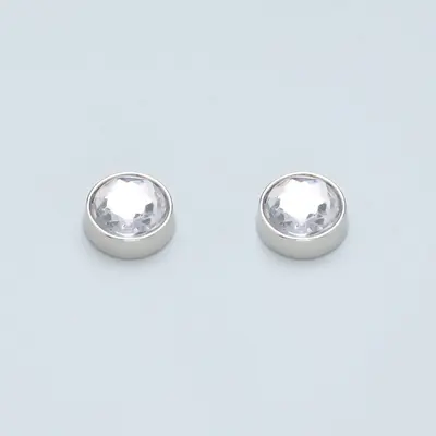 Invisible Magnetic Clasp for Shirts and Headscarves, Seamless, Rhinestone - 10
