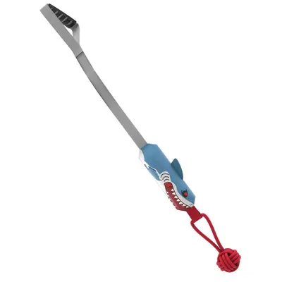 Dog Squeaker Shark Tug Toy with Knotted Rope, Chew-Resistant - 7