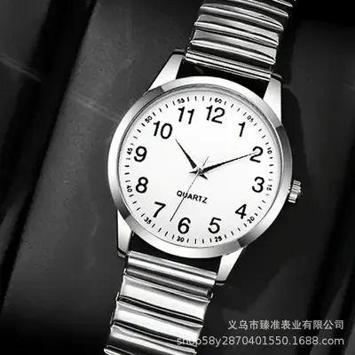 Seniorenarmbanduhr, große Ziffern, Nachtleuchtfunktion, Quarzwerk - 12
