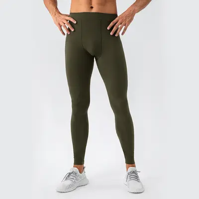 Erkek Yoga Tayt, Yüksek Bel Nefes Alabilen Elastik Spor Pantolonu 31342 - 12