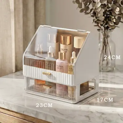 Cosmetic storage box, large capacity, desktop, drawer organizer - 7