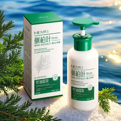 Fanzhen Men's Platycladus Leaf Anti-Hair Loss Oil-Control Shampoo