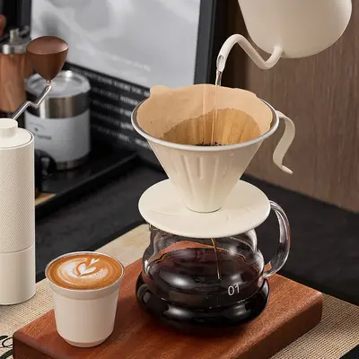 Воронка V60 из нержавеющей стали 304 для пour-over кофе, портативная
