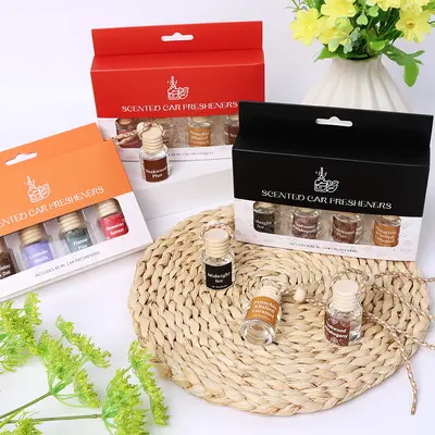 Asılabilir Araç İçi Aroma Seti 4'lü Paket Kalıcı Esansiyel Yağlı Parfüm