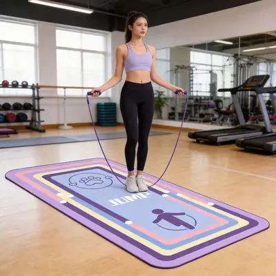 Yoga mat, shock-absorbing, silent, non-slip - 9