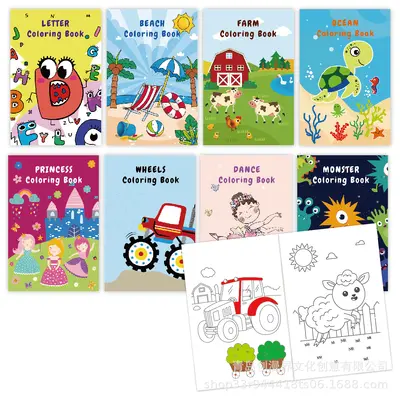 Kinder-Malbuch, Cartoon-Zeichenbuch, Frühpädagogik, Partygeschenk - 5