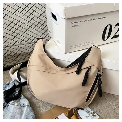 Women's Lightweight Dumpling Crossbody Bag, Large Capacity - 9