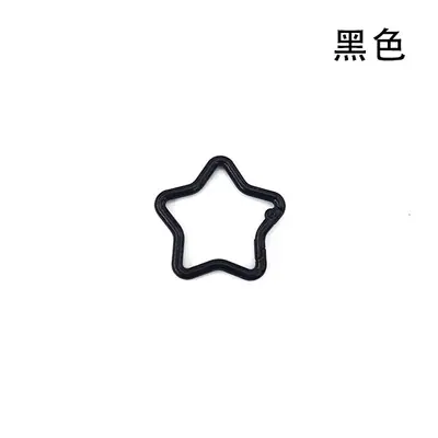 Star-Shaped Zinc Alloy Spring Buckle, Colored, DIY Keychain Accessory - 8