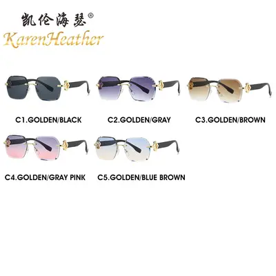 Frameless Sunglasses, UV Protection, Model 8123 - 3