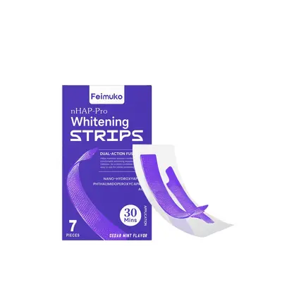 Feimuko Purple Glossy Tooth Stickers Gentle Tooth Surface Cleaning, Shiny Fresh Daily Care Tooth Stickers - 5