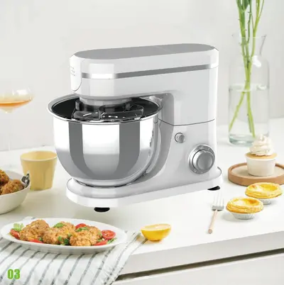 Stand mixer 5L, otomatik hamur yoğurucu, çok fonksiyonlu