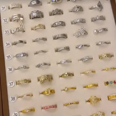 925 gümüş basit yüzük kadın yaz koleksiyonu - 6