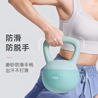 软壶铃女士健身器材家用10kg5公斤练臂塑形软体铃壶男士提壶哑铃