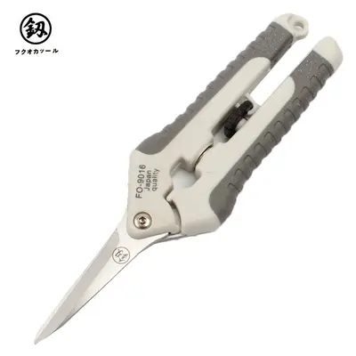 Fukuoka Tools FO-9016 Ножницы электрика и электроника 6 дюймов ручной работы, маленькие ножницы, тонкие алюминиевые ножницы для кожи, кухонные ножницы, садовые ножницы для срезания веток цветов