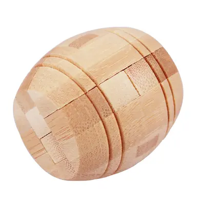 Kongming-Schloss Lu-Ban-Schloss Achteckige Kugel Bambus-Holz klassisches Lernspielzeug Stressabbau Freizeitspielzeug für Erwachsene Kinder Lernspielzeug Geschenk
