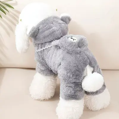 Fleece-Lined Winter Pet Clothes for Dogs and Cats, Warm - 8