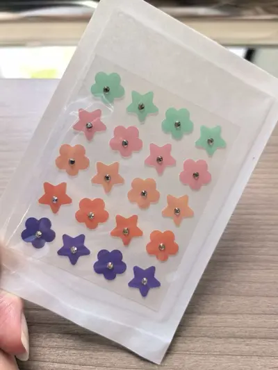 跨境镶钻彩色痘痘贴 印刷图案趣味遮瑕贴 轻薄透气粉刺贴加印LOGO - 8