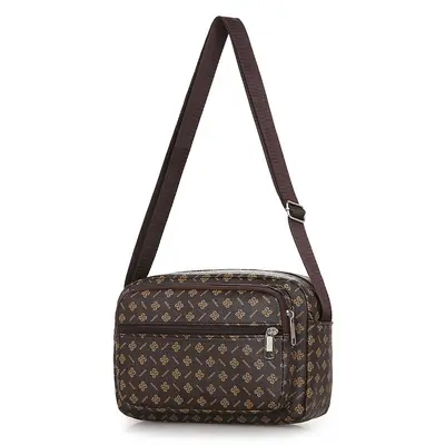 Women's Multi-Layer PU Leather Crossbody Bag, Elegant Shoulder Bag for Middle Age - 5