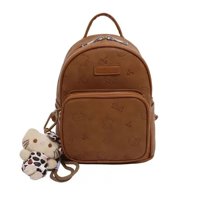 Vintage Print Women's Backpack, Large Capacity Student Bag