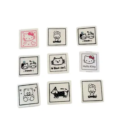 Apple Watch strap, baby clothes, hats, bags, cute fabric label for puppy print decoration stickers.