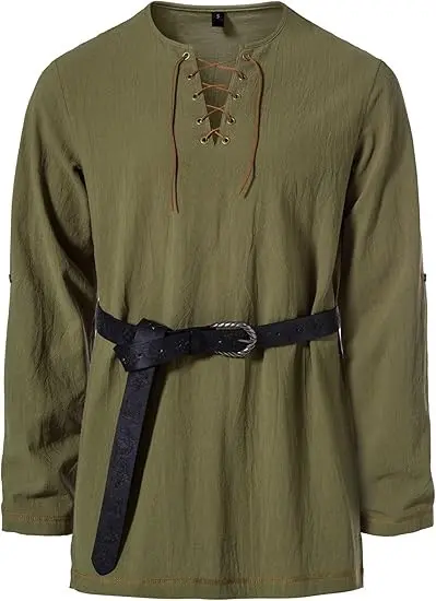 Herren-Henley-Langarmhemd, Hippie-Stil, Strand - 7