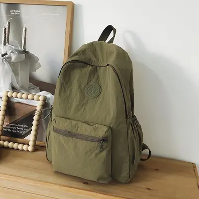 2024 Bergsteiger Reise Neuer koreanischer Stil Schulrucksack Schüler Rucksack Gymnasialschüler Mittelschüler Einfarbiger einfacher Rucksack - 8