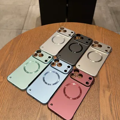 适用苹果18Pro手机壳iPhone17Promax高级感磁吸无边框车载保护16 - 5