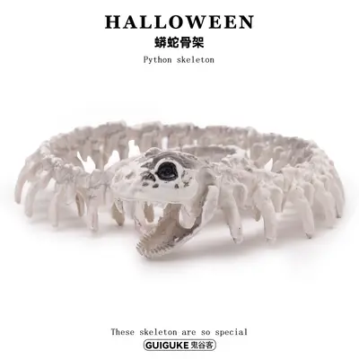 Halloween Simulated Animal Skeleton Horror Decoration Snake Skeleton