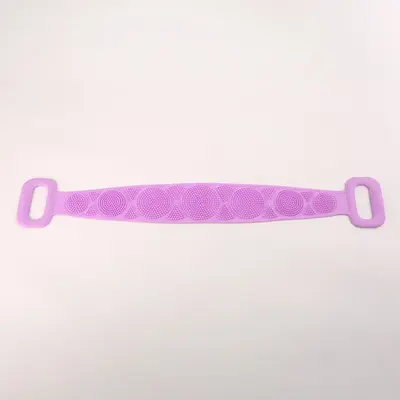 Sırt ovma için silikon banyo havlusu, sırt ovma için uzun şerit banyo aleti, erkekler ve kadınlar için güçlü çift taraflı peeling havlusu. - 13