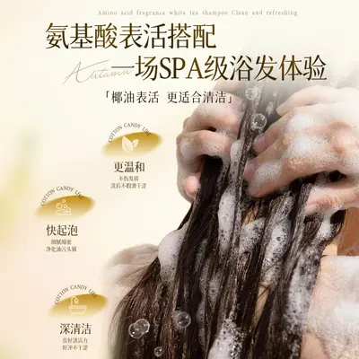Amino Acid White Tea Shampoo, Oil Control and Volumizing, Large Capacity - 5