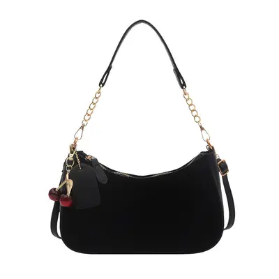 Damen Schultertasche in Wildleder-Optik, klein, großes Fassungsvermögen, 2025