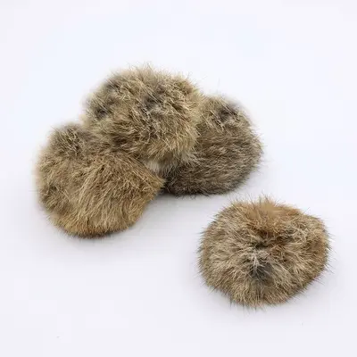 厂家直销批发猫玩具自嗨逗猫球兔毛皮毛逗猫球兔毛皮毛猫咪玩具
