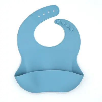 Silicone Baby Drool Bib and Feeding Set, Integrated Design