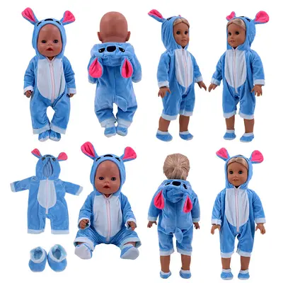 Amerikan kız bebek 18 inç Amerikan kız bebek aksesuarları yeni hayvan peluş tulum