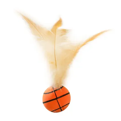 New Cat Self-Play Boredom Relief Cat Teaser Toy Creative Cat Toy Kitten Interactive Feather Ball Toy Supplies