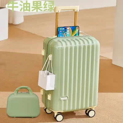 Women's Student Trolley Suitcase with Combination Lock, Durable Travel Case - 10