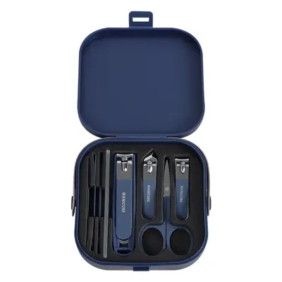 Nail clipper set with anti-splash angled blades - 11