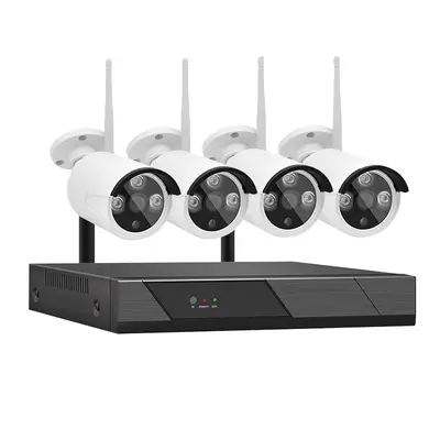 HD WiFi Surveillance Camera, 4-Channel, Infrared Night Vision