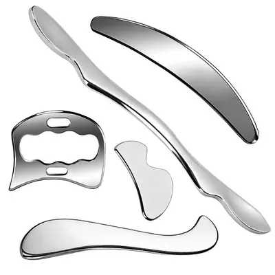 Комплект Fascia Blaster из бестселлеров Amazon с досками Гуа Ша S-образной и M-образной формы, инструмент для скрапинга и массажа мышц и всего тела, для шеи