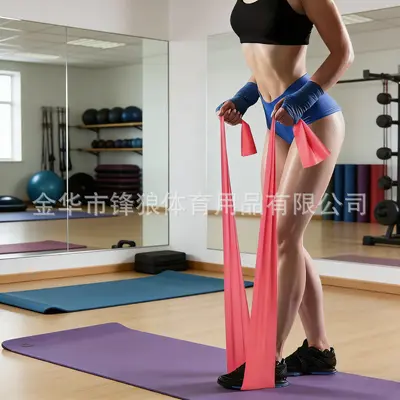 Doğal yoga direnç bandı, pilates esnetme