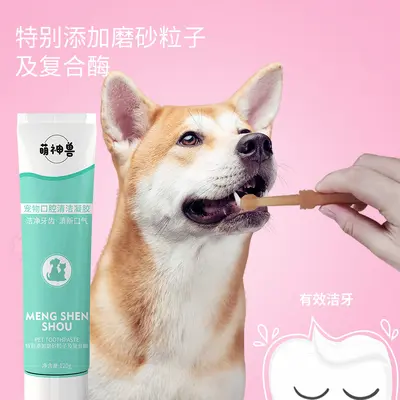 Pet tooth cleaning kit, silicone toothbrush for cats and dogs - 2