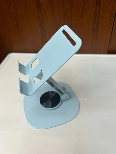 Vollmetall 360° drehbarer Desktop-Smartphone-Ständer mit mechanischem Sound, universal, tragbar, für Live-Streaming und Video-Streaming - 11