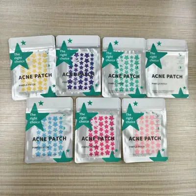 Five-Star Shaped Colorful Pimple Patches for Makeup