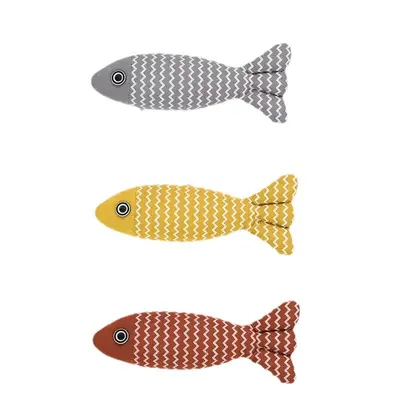Plush Simulation Fish Cat Toy with Catnip, Mini