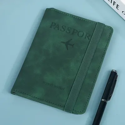 Pasaport Kılıfı Özelleştirilmiş Deri Kayış Dış Seyahat Kartı Kimlik Taşıyıcı Bilet Saklama Taşınabilir Manyetik Koruma Hırsızlığa Karşı Koruma Paketi - 7