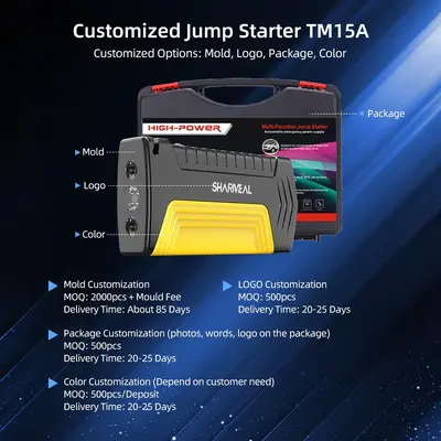 Auto-Notstarthilfe Starthilfe-Powerbank Autobatterie-Starthilfe Starthilfe-Gerät Ladegerät Powerbank Auto-Startbooster Starthilfe-Powerbank