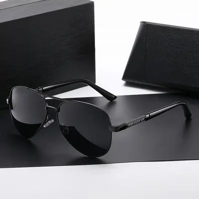 Metal Frame Polarized Photochromic Driving Sunglasses for Men - 7