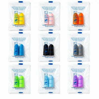 Foam Earplugs for Sleep, Noise Reduction, Slow Rebound